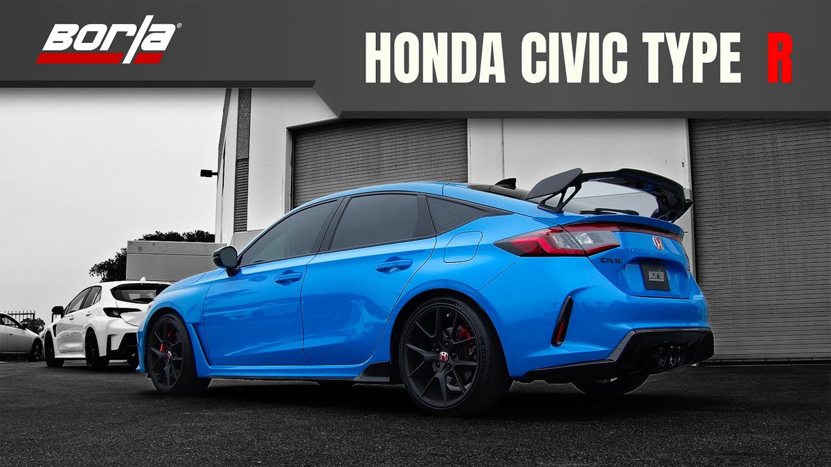 Borla MT ATAK Catback Exhaust w/ 4in Ceramic Black Tips | 2023+ Honda Civic Type-R (140927CB)