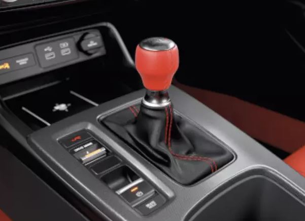leather gear knob Honda OEM Leather Shift Knob (Red)