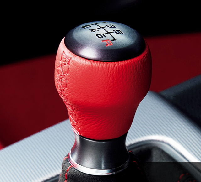 Honda OEM Leather Shift Knob (Red) - 2023+ Honda Civic Type R FL5