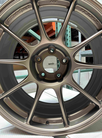 WedsSport TC105X 18x9.5 +25 5x114.3 - EJ Bronze Wheel Set - GR