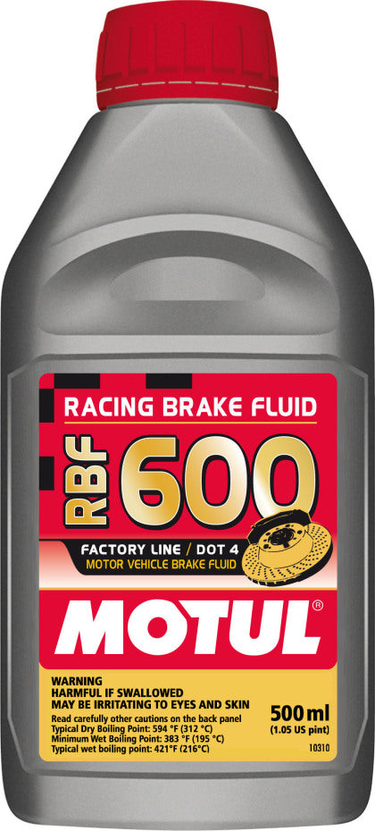 Motul RBF 600 DOT 4 Racing Brake Fluid (0.5 Liter)
