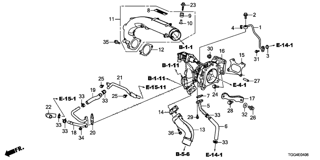 Honda OEM Gasket A, Turbocharger - Civic Type R FK8 - 18233-RPY-G01 ...