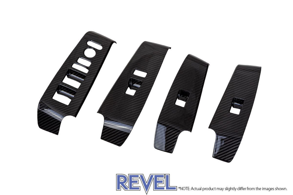Revel GT Dry Carbon Window Switch Panel for 2023 Honda Civic Type-R (FL5, FR, RL, RR)