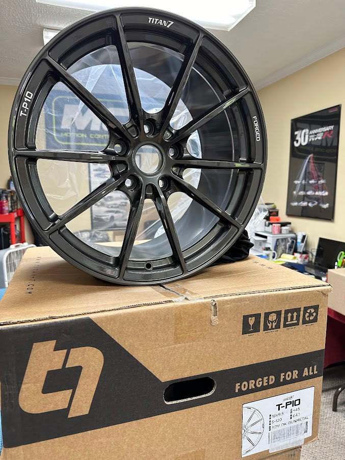 2017 Type R Rim Spec Titan 7 Wheels T-P10 wheel set for 2017+ Honda Civic Type R FK8 FL5 ...