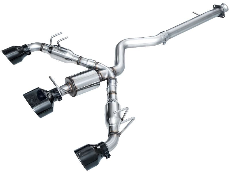 AWE Track Edition Exhaust for GR Corolla - Diamond Black Tips