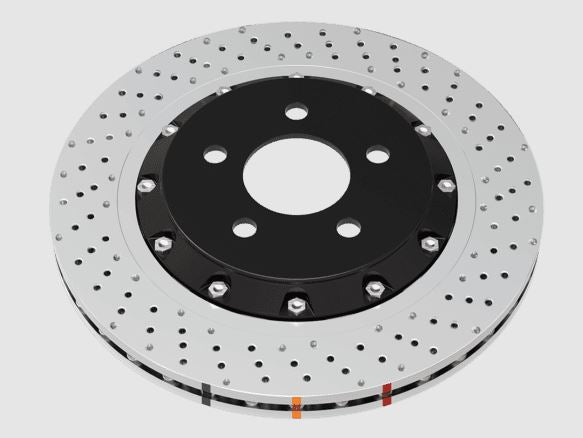 DBA XD 5000 Series Drilled Front Brake Rotor - 21+ Toyota GR Yaris/23+ GR Corolla