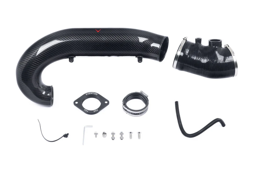 Eventuri Carbon Charge Pipe - V3 - 2017+ FK8 Civic Type-R