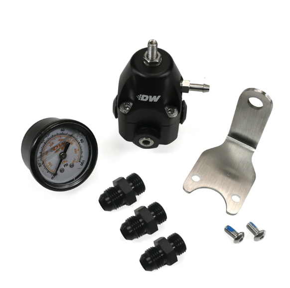 DeatschWerks DWR1000C AFPR + Pressure Gauge + 6AN Fitting
