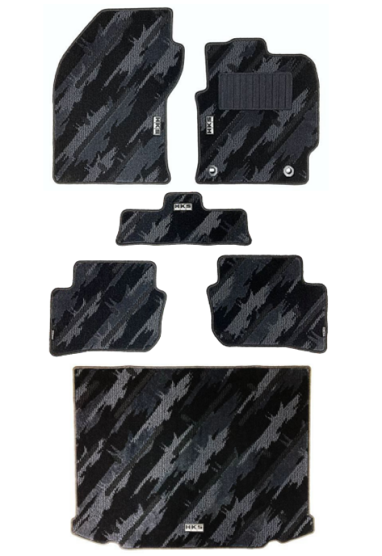 HKS Floor Mat (Monotone Oil Color - 6 Piece Set) - 23 +Toyota GR Corolla LHD