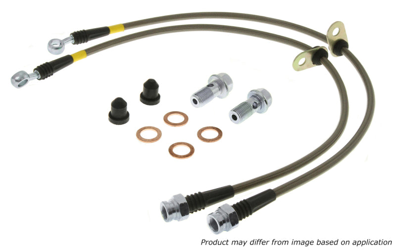 StopTech Front SS Brake Lines - 00-05 Honda S2000