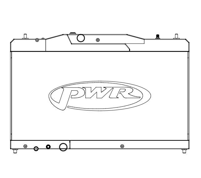PWR Track Spec Triple Pass Radiator – 2023+ FL5 Honda Civic Type R / 2024+ DE5 Acura Integra Type S
