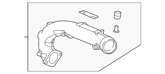 Honda OEM Turbo Intake Joint Pipe for 2017 Honda Civic FK8 Type R