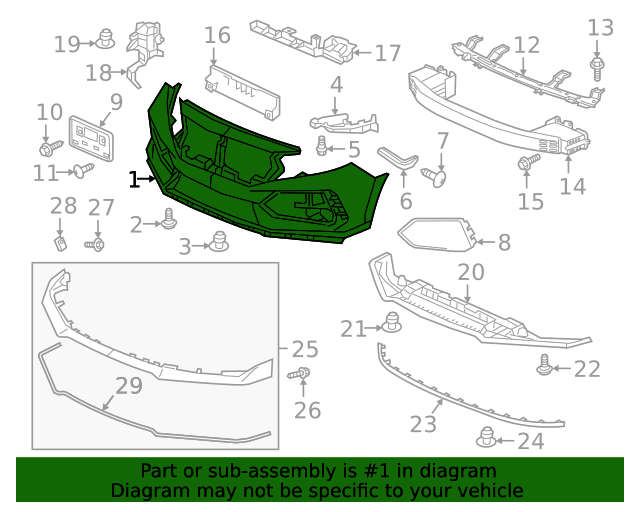 2017 civic front discount bumper