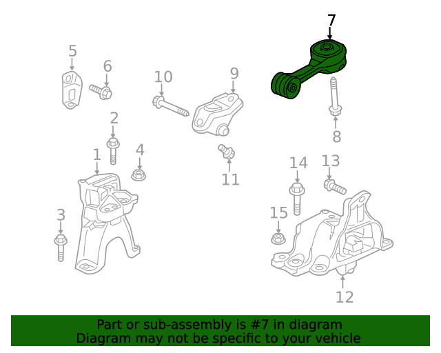 Honda OEM Lower Torque Rod Mount for 2017+ Honda Civic Type R FK8 United Speed Racing