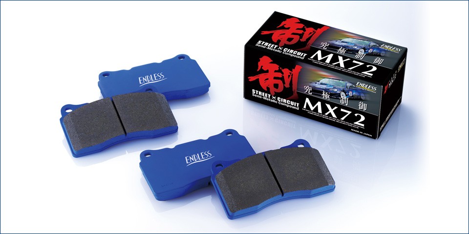ENDLESS MX72 Front & Rear Brake Pad Combo for 2020+ A90 Supra
