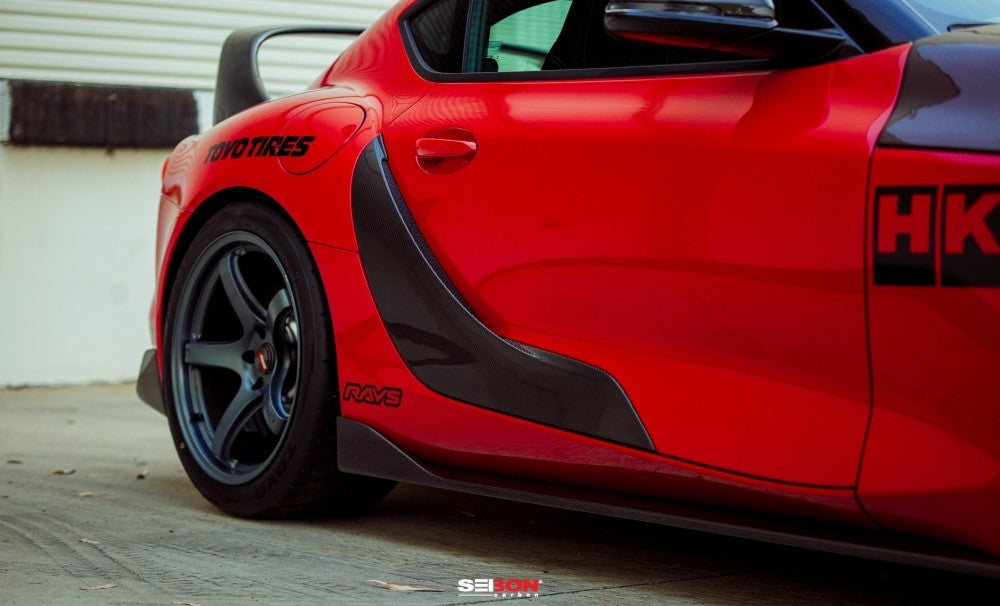 Seibon Carbon Fiber OE Style Door Garnish for 2020+ A90 Toyota Supra