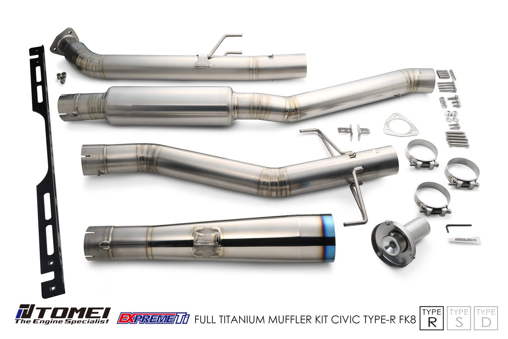 Tomei Full Titanium Muffler Kit Expreme Ti Type-R - Honda Civic Type R FK8