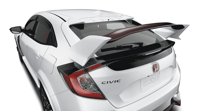 Honda OEM Spoiler, Rear Wing, Carbon Fiber - 2021 FK8 Civic Type R