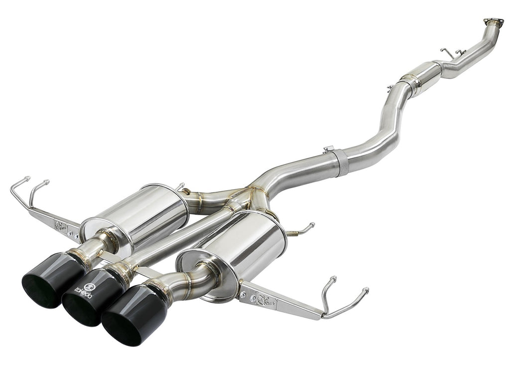 aFe Takeda 3" 304SS Cat-Back Exhaust w-Tri-Black Tips - 17+ Honda Civic Type R FK8