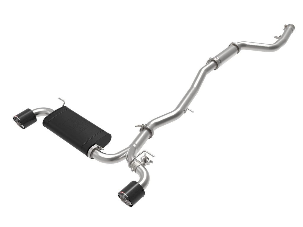 aFe Takeda 3" to 2.5" 304SS Cat-Back Exhaust w-Carbon Fiber Tips - 20+ Toyota GR Supra A90, A91 MKV