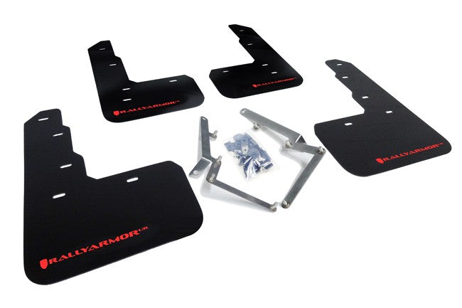 Rally Armor UR Black Mud Flap w- Red Logo - 2017+ Honda Civic Type R FK8