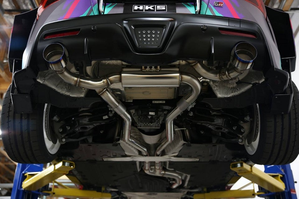 HKS Dual Muffler Exhaust without OPF - 2020+ Toyota Supra GR A90