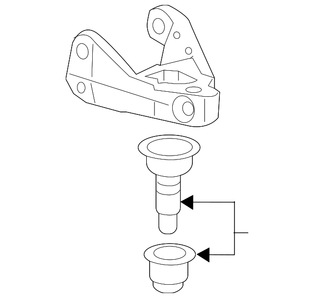 Honda OEM Right Front Ball Joint Housing Bracket for 2017+ Honda Civic Type R FK8