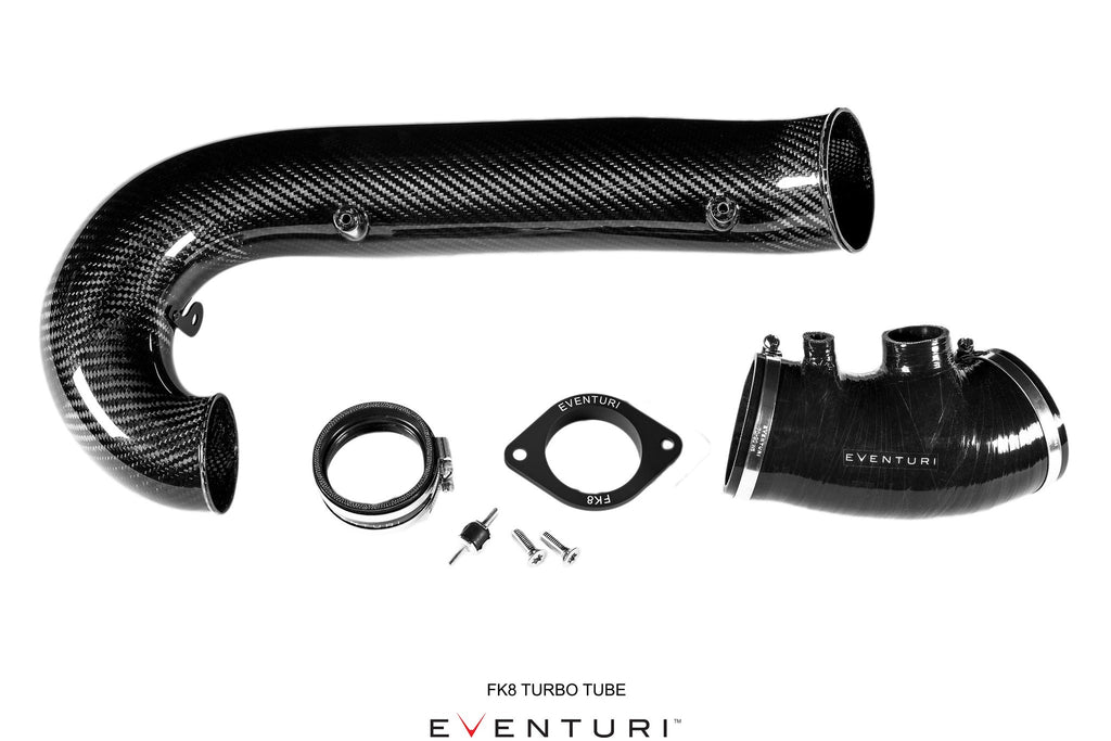 Eventuri Black Carbon Turbo Tube - 2017+ Honda Civic Type R FK8