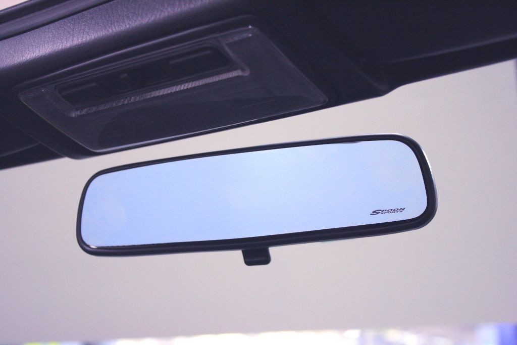 Spoon Blue Wide Rear View Mirror - 2017+ Honda Civic Type R