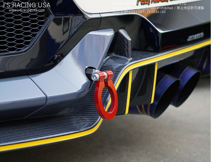 J's Racing Rear Tow Hook for 2017+ Honda Civic FK8 Type R (US model)