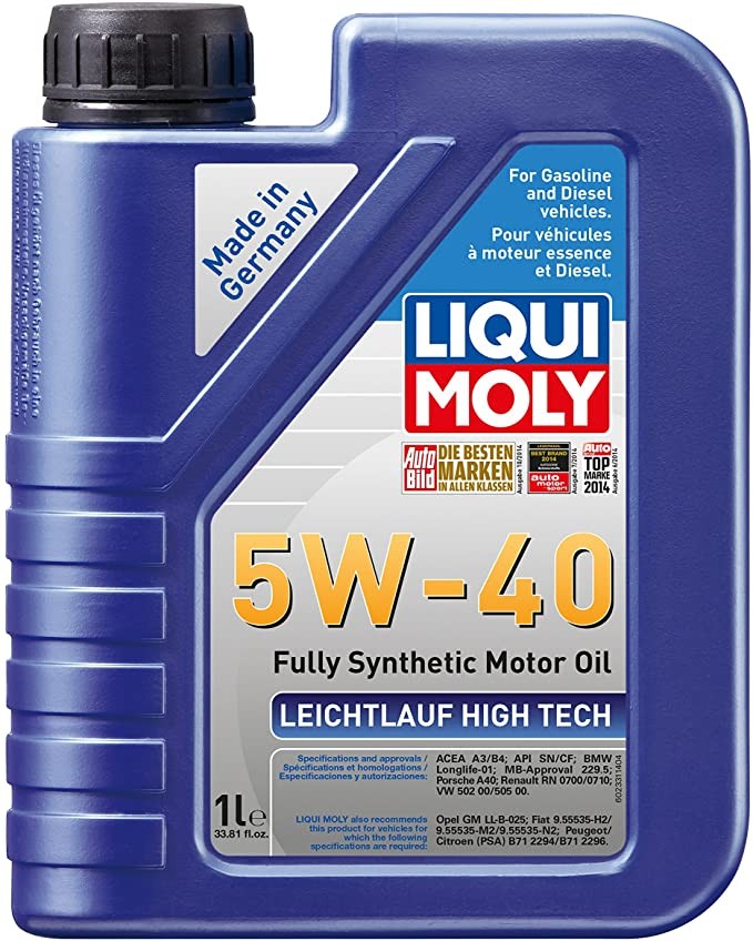 Liquimoly 5W-40 LEICHTLAUF High Tech 1L Fully Synthetic Motor Oil 5W40