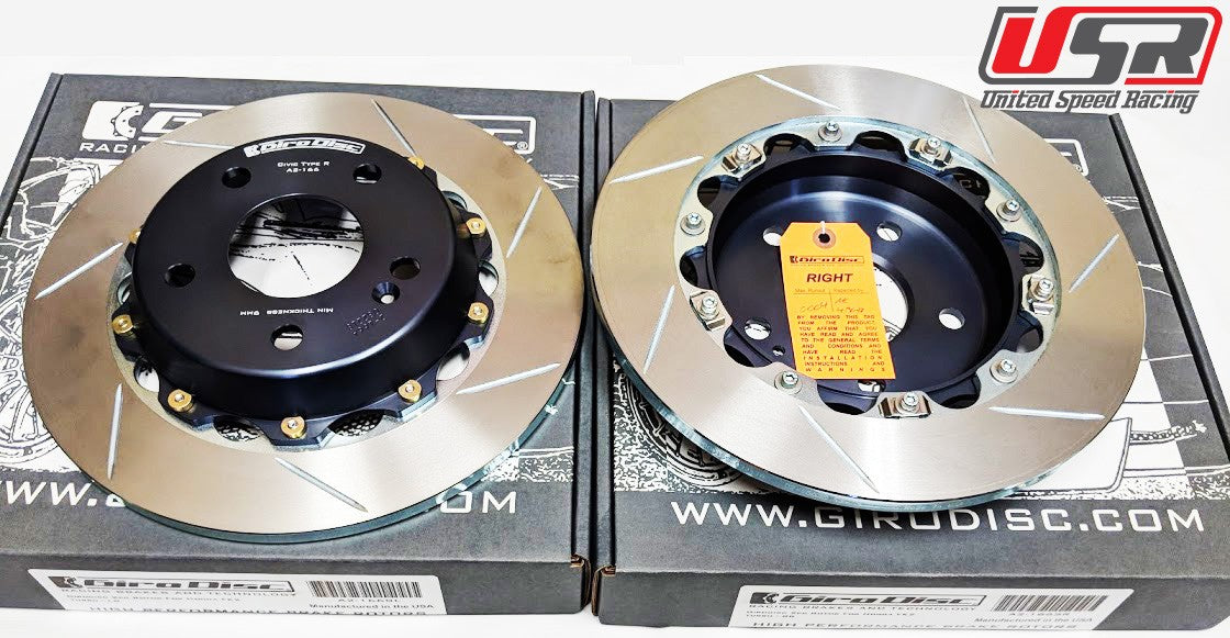 GiroDisc Rear Brake Disc Rotor Kit for 2017+ Honda Civic Type-R FK8/FL ...