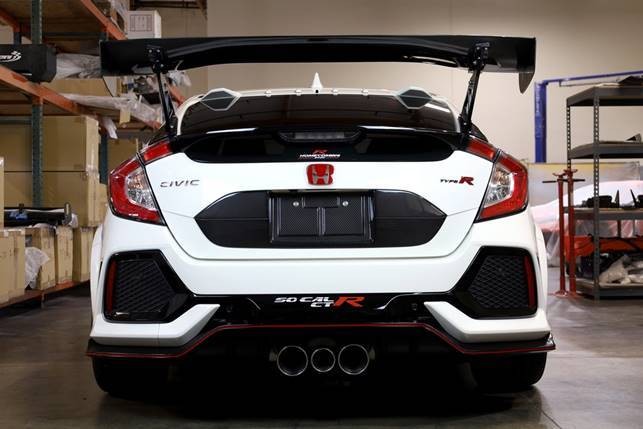 APR Carbon Fiber License Plate Backing for 2017-2021 Honda Civic FK8 Type R