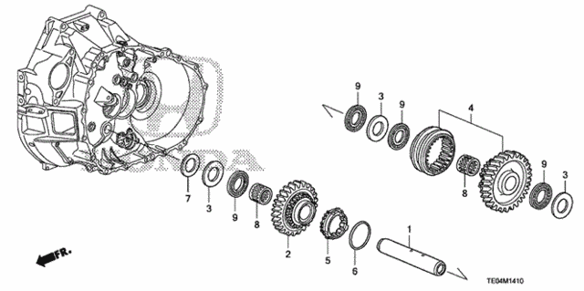Honda OEM Reverse Drive Gear for 2017+ Honda Civic Type R FK8