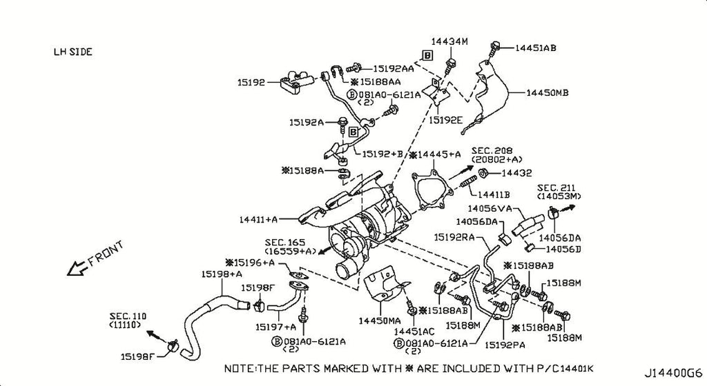 Nissan OEM GT-R VR38DETT IHI Turbocharger (Bank 1 USDM Driver Side)