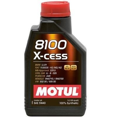 Motul 8100 X-CESS GEN2 5W40 Synthetic Motor Oil 1L