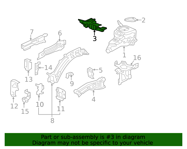 Honda OEM Right Front Side Outrigger Set for 2017+ Honda Civic Type R