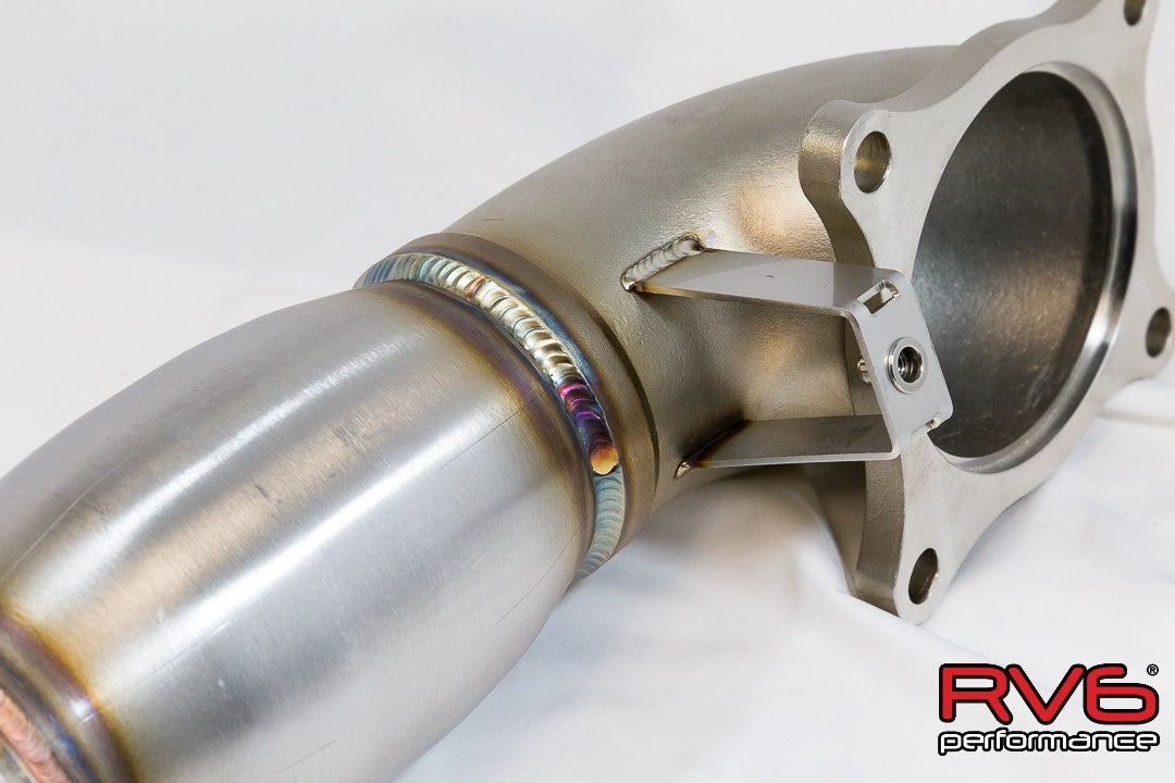 RV6™ High Temp Catted Downpipe for 17+ Civic Type-R 2.0T FK8/FL5/DE5 ...