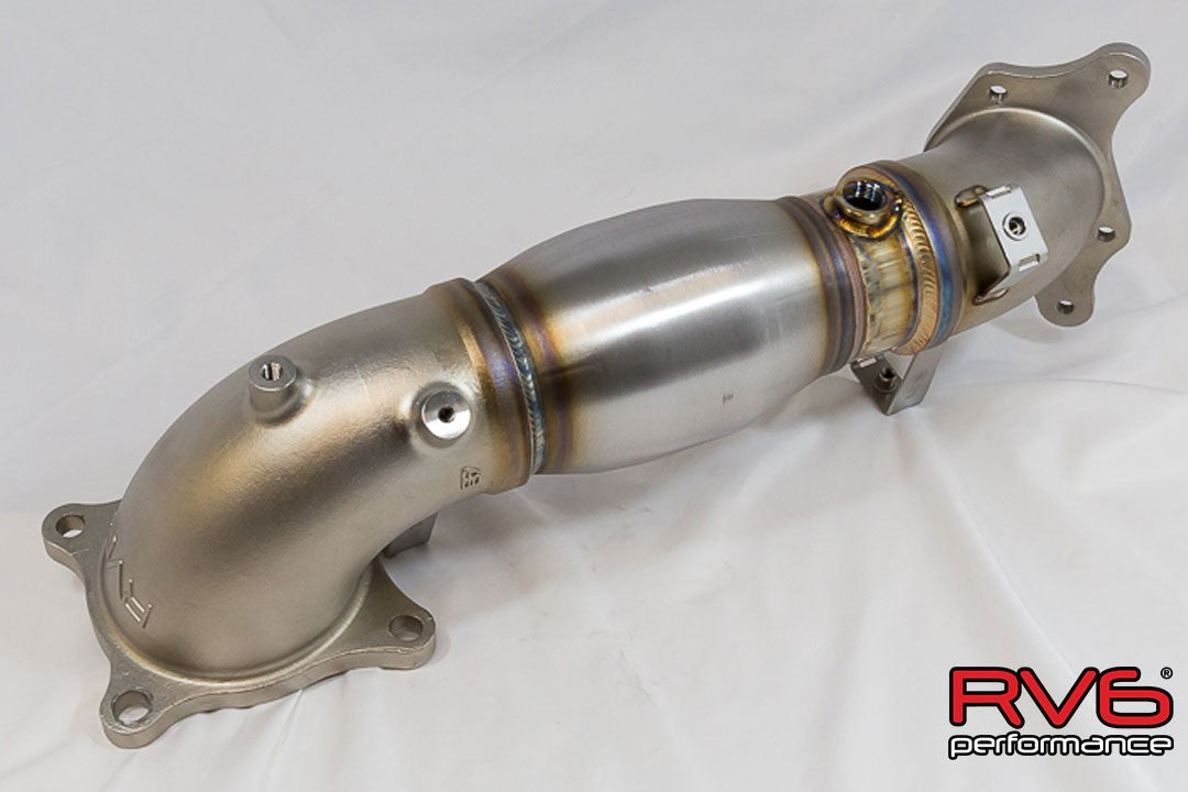 RV6™ High Temp Catted Downpipe for 17+ Civic Type-R 2.0T FK8/FL5/DE5 ...