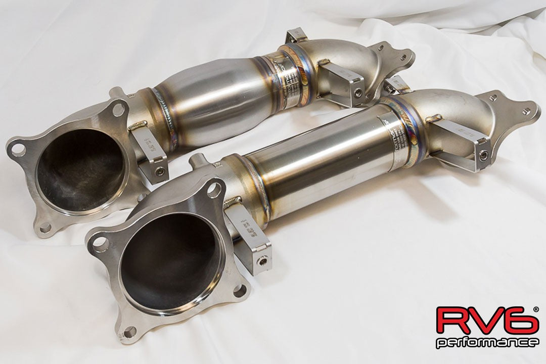 RV6™ High Temp Catted Downpipe for 17+ Civic Type-R 2.0T FK8/FL5/DE5 ...