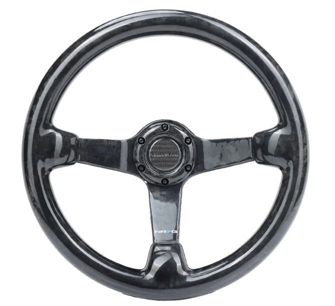NRG Forged Carbon Fiber Steering Wheel 350mm Deep Dish