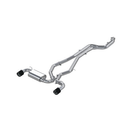 MBRP 3in Catback Exhaust Dual Rear Carbon Fiber Tips - T304 - 2020+ Toyota Supra