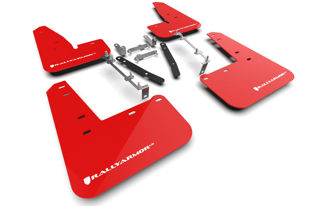 Rally Armor Red UR Mud Flap White Logo - 2023 Toyota GR Corolla