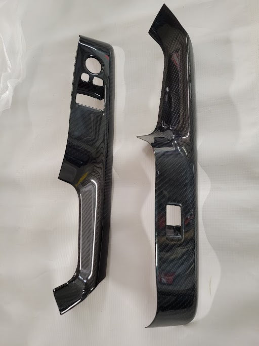 EPR Gloss Carbon Fiber Window Switch Panel Cover LHD - Toyota A90 Supra