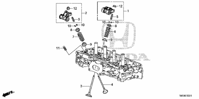Honda OEM Rocker Arm Assembly for 2017+ Honda Civic FK8 Type R
