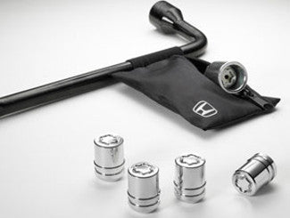 Honda OEM Wheel Locks, Chrome - 2017+ Civic FK8 Type R