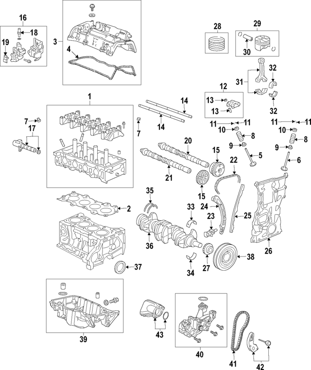 Honda OEM Cylinder Head Assembly for 2017+ Honda Civic Type R