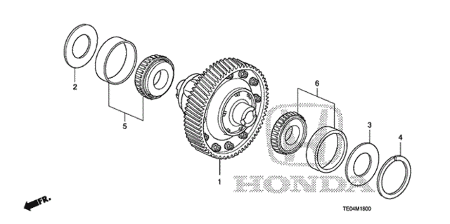 Honda OEM Taper Bearing for 2017+ Honda Civic Type R FK8
