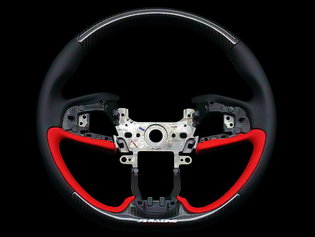 J's Racing Sport Steering Wheel Leather-2017+ Civic Type R (FK8)