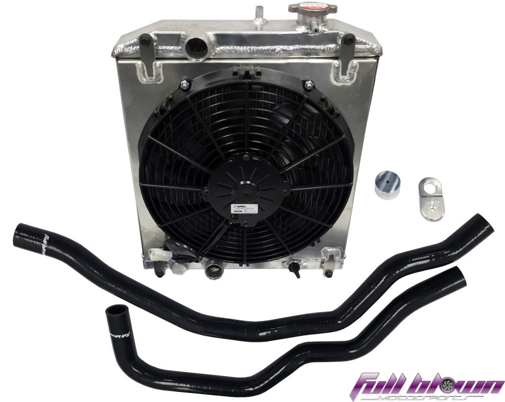 Full Blown Honda S2000 Half Size Triple Core Radiator Kit